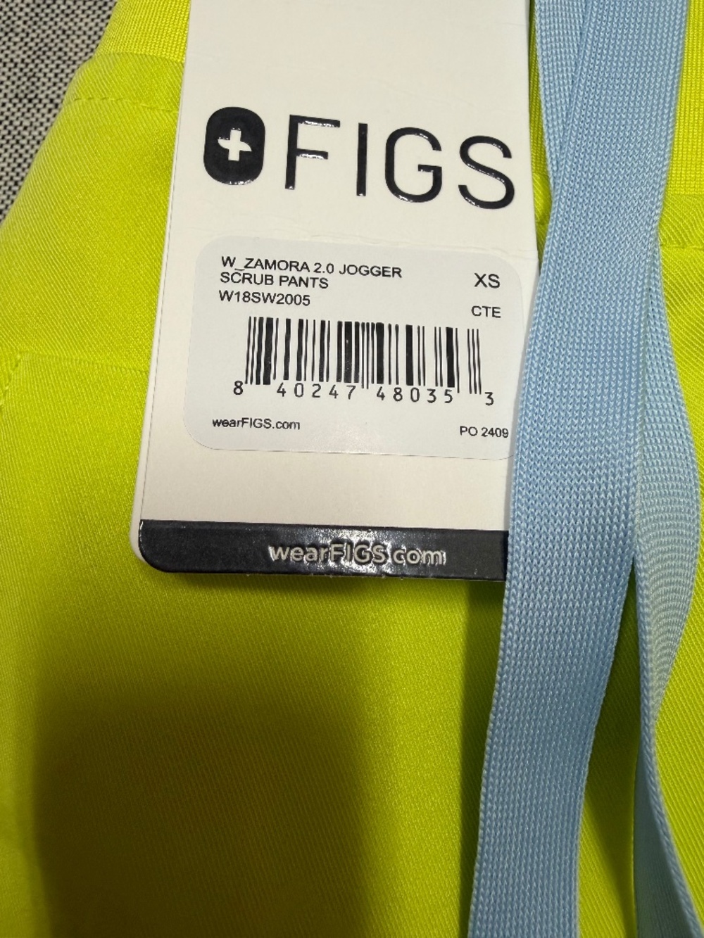 FIGS Citrine Zamora, Jogger Scrub Pants, XS - Picture 3 of 3